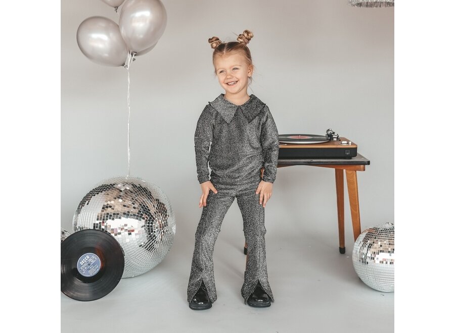 Glitter | Flared Legging - Black
