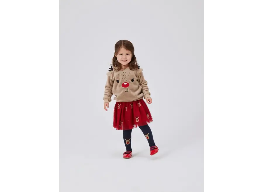 VEROSS TULLE SKIRT jester red