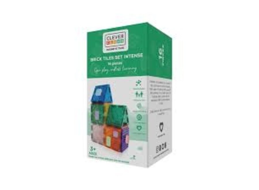 Brick Tiles Pack Intense | 16 pieces (10 PCS / Box) - Magnetisch speelgoed
