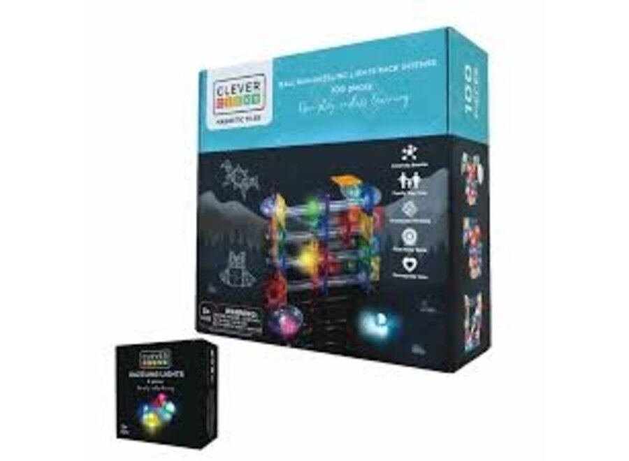 Ball Run Dazzling Lights Pack Intense | 100 Pieces - Magnetisch speelgoed