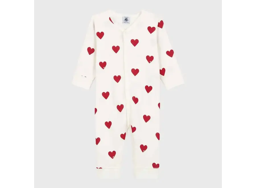 Jumpsuit zonder voet - Hartjes