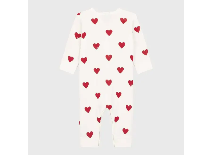 Jumpsuit zonder voet - Hartjes