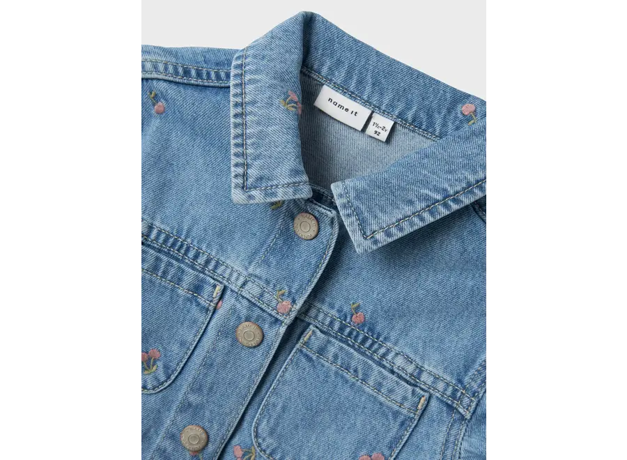 Spijkerjasje Piper - Light blue denim kersje