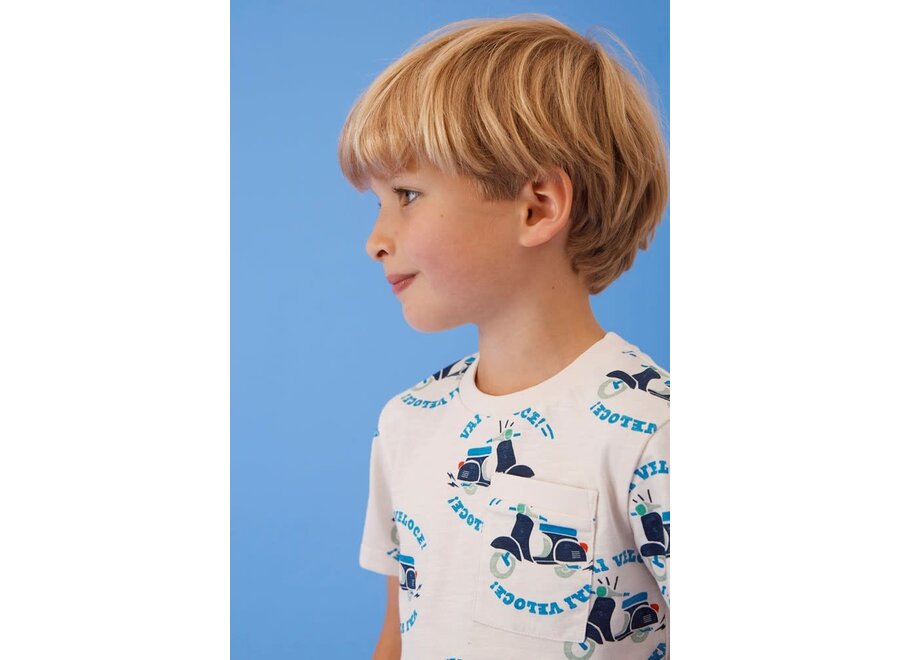 T-shirt AOP - The Good Life off white