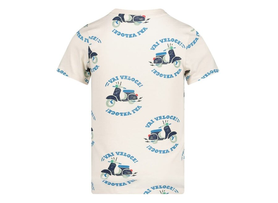 T-shirt AOP - The Good Life off white