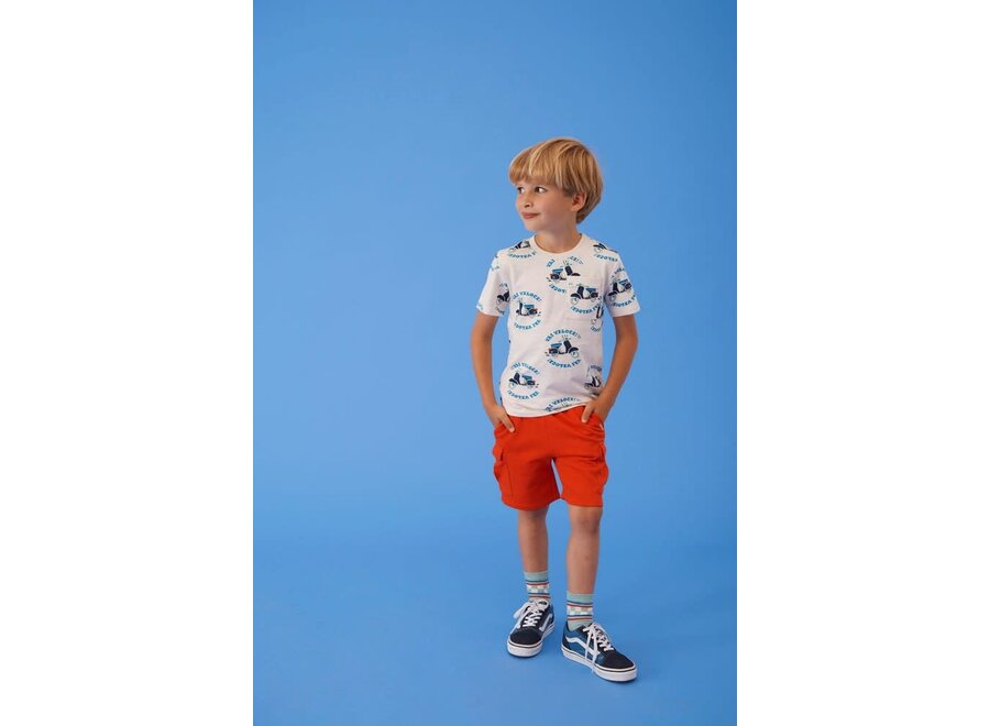 T-shirt AOP - The Good Life off white