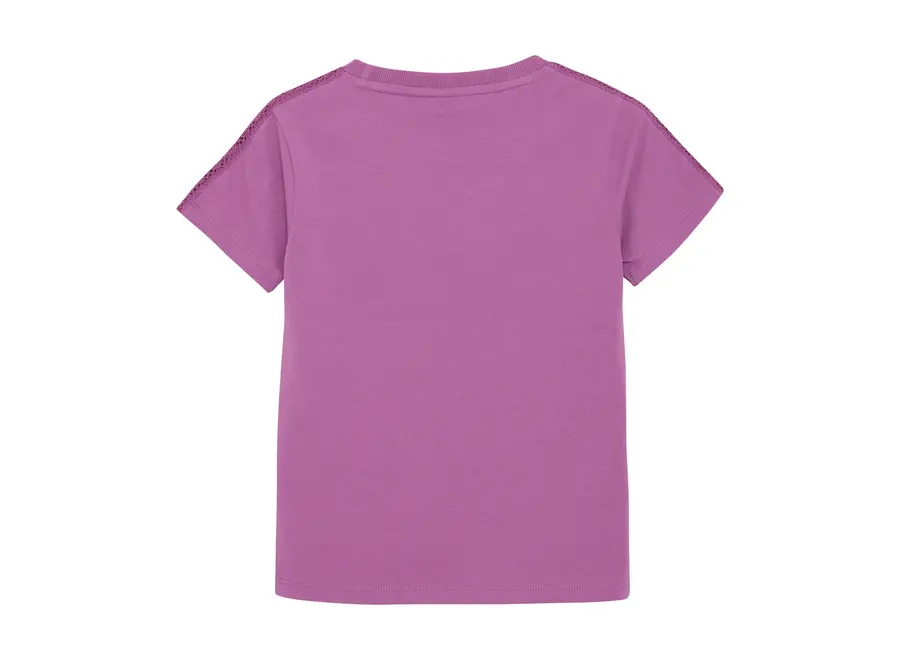 T-shirt Fancy Lace - Cherry Purple