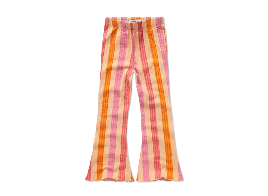 Flare legging stripes - Nectarine
