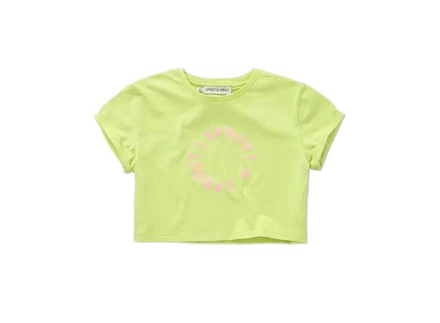 T-shirt boxy sproet - Citrus