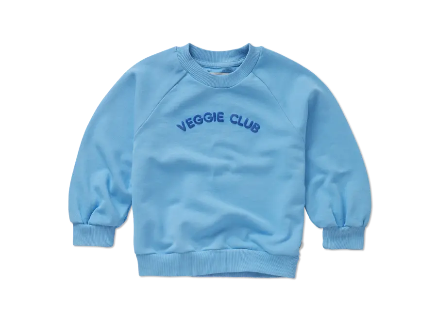 Raglan sweatshirt veggie club - Breezy Blue