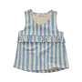 Ruffle singlet stripes - Sesame
