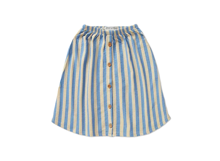 Midi skirt stripes - Sesame