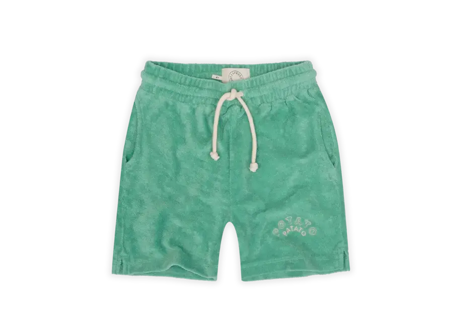 Terry bermuda shorts - Botanical green