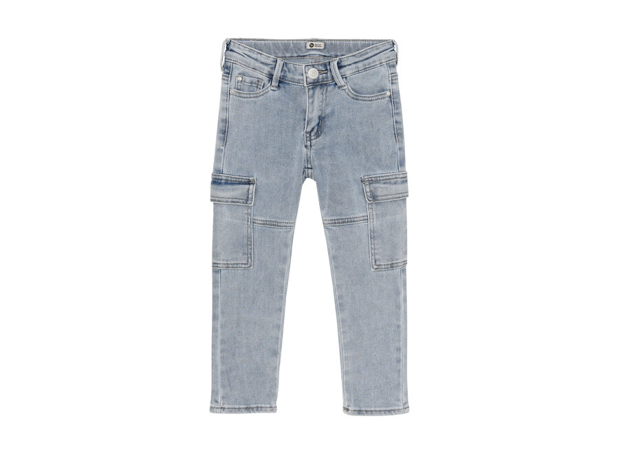 Straight Cargo Jeans - Used medium denim | 2600