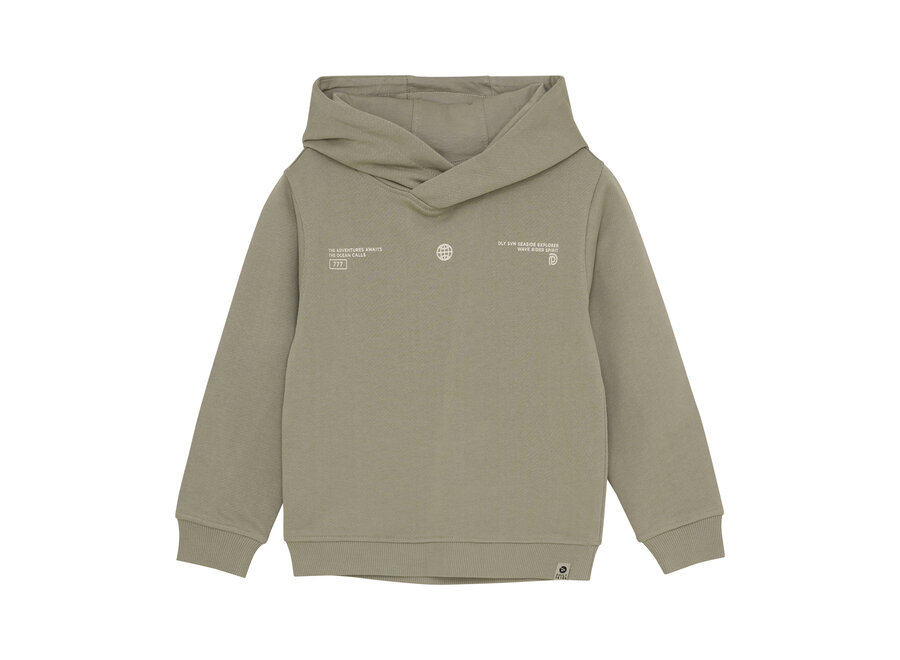 Hoodie backprint - desert olive
