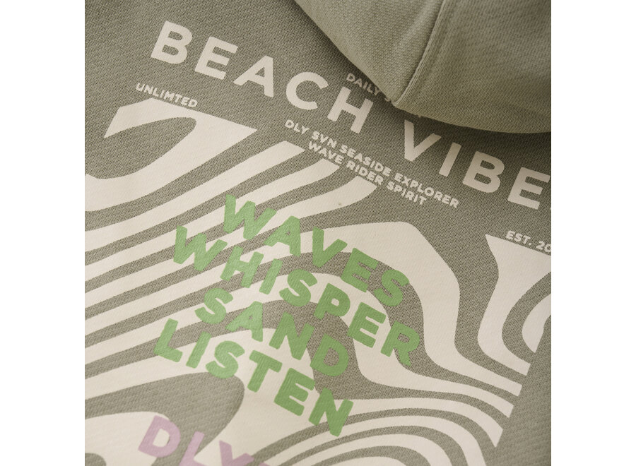 Hoodie backprint - desert olive