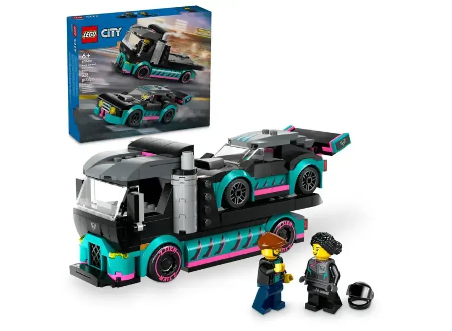 Lego - Raceauto en transporttruck