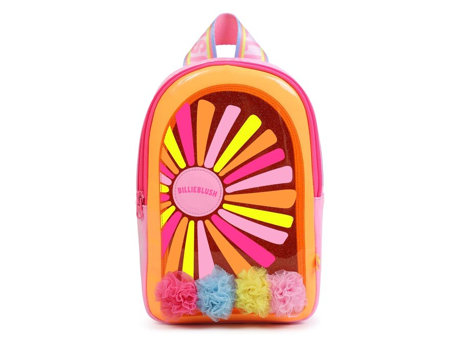 Small backpack, glossy orange