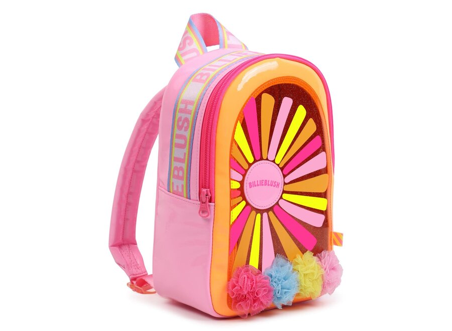 Small backpack, glossy orange