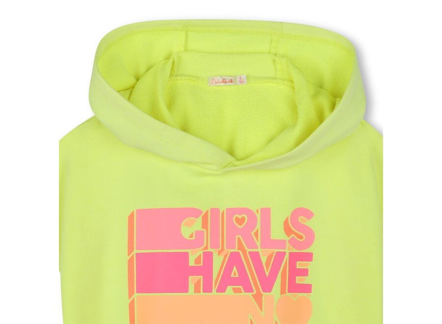 French terry sweater yellow