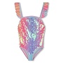 Glittered gradient swimsuit pink