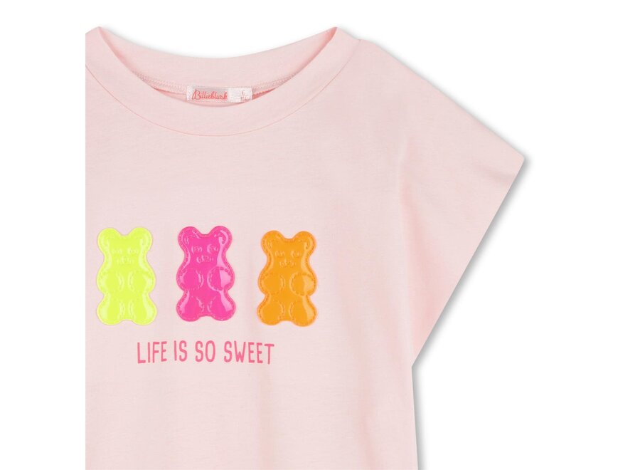 Jersey tee-shirt, short sleeves pink