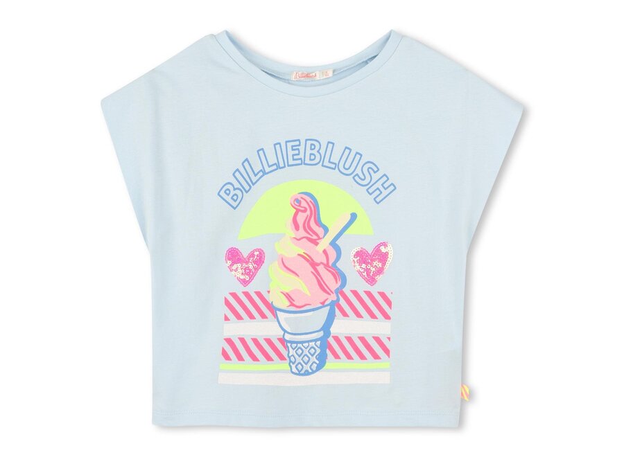 Jersey tee-shirt, short sleeves blue