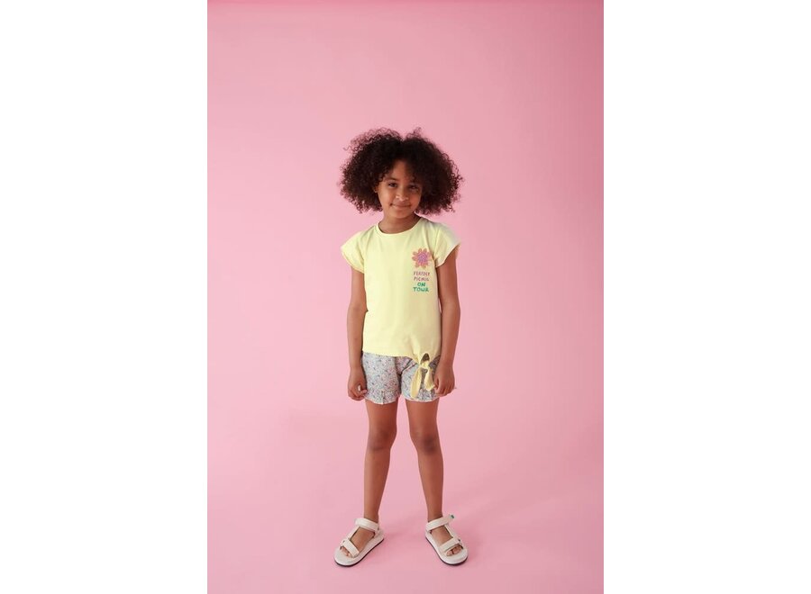 T-shirt - Picknick Perfect Geel