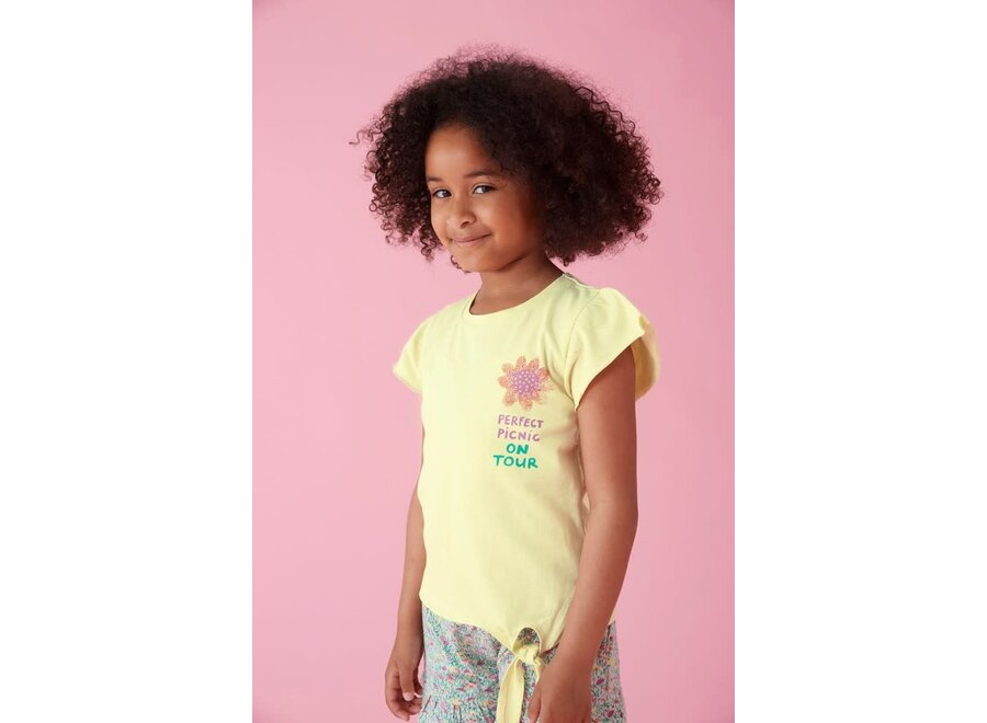 T-shirt - Picknick Perfect Geel