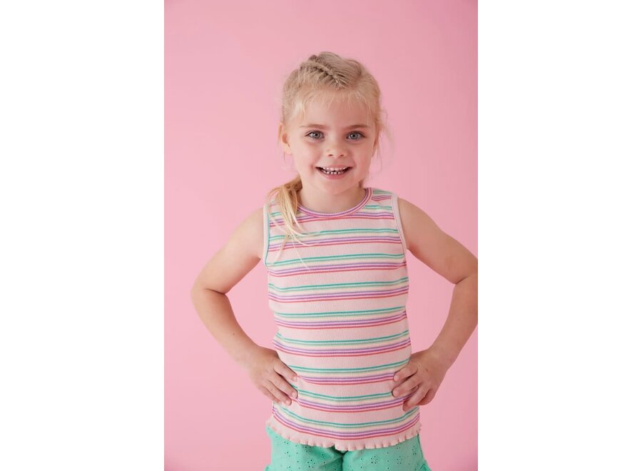 Singlet rib - Picknick Perfect Roze