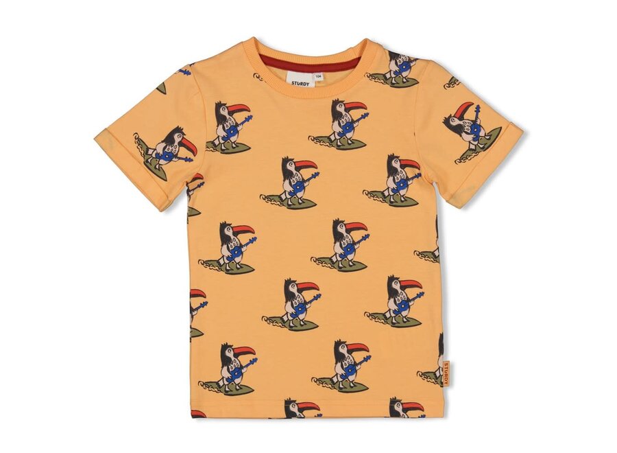 T-shirt AOP - Happy Rio - Perzik
