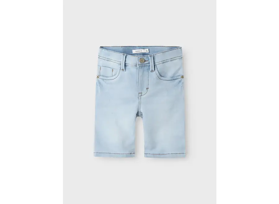 Theo denim shorts - Light blue denim