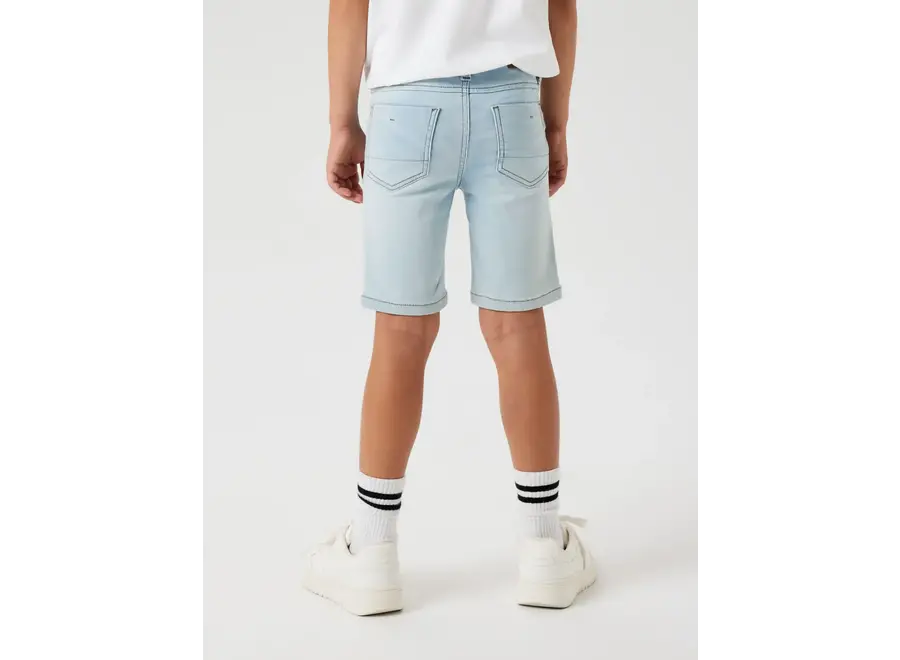Theo denim shorts - Light blue denim