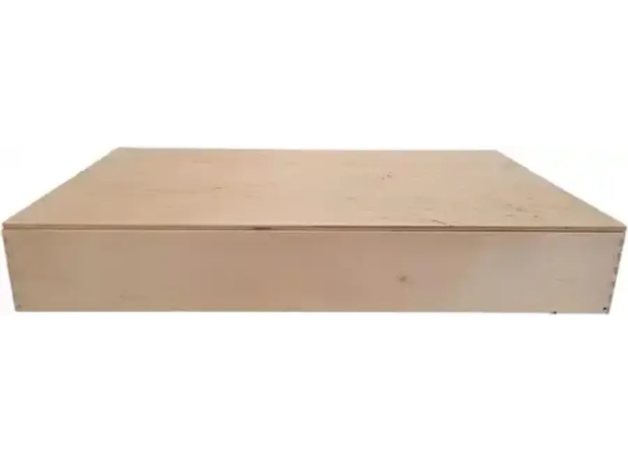 Houten speelbak met deksel (50x30x7 cm)