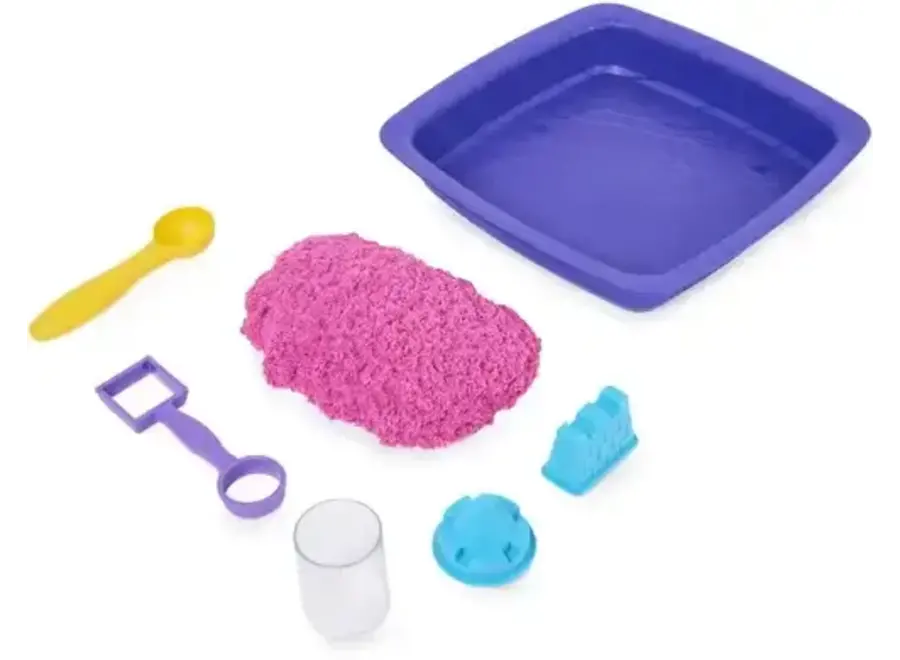 Shimmer, Zandkasteel-Set Met 453 gram Roze Glinsterend