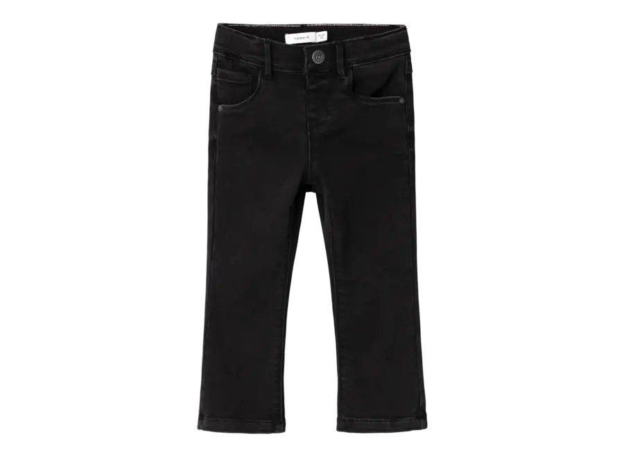 Jeans bootcut fleece Salli - Black denim