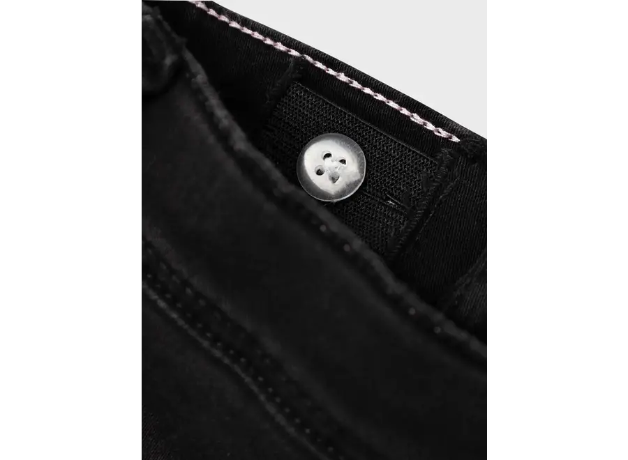 Jeans bootcut fleece Salli - Black denim