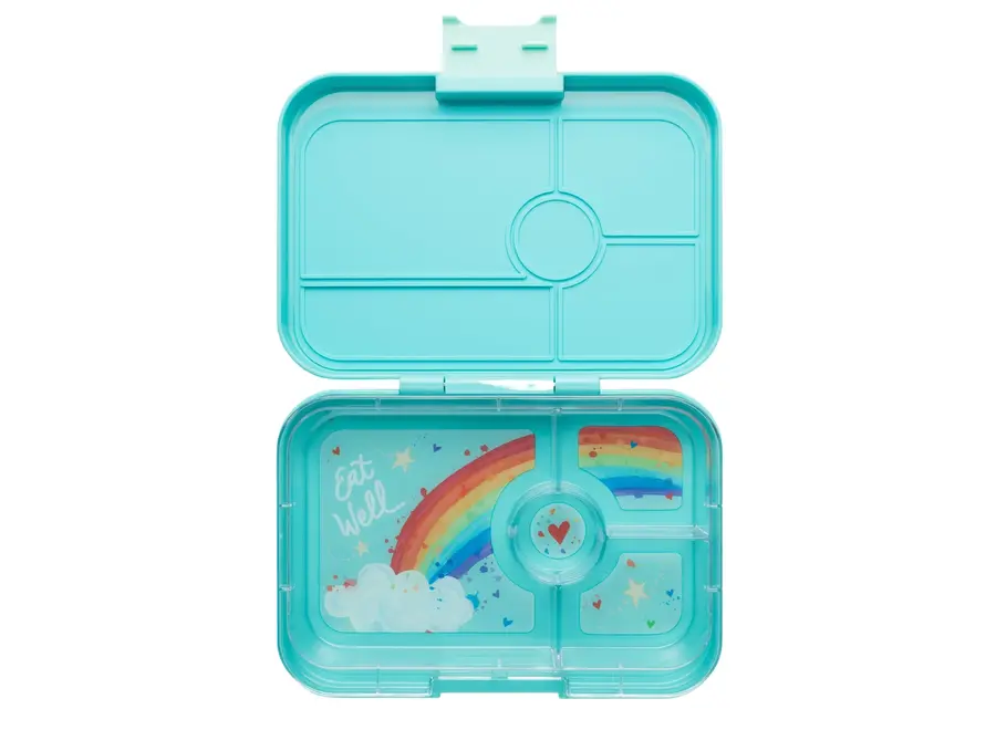 Tapas XL met 4-vakken - Antibes Blue / Rainbow tray 4 vakken