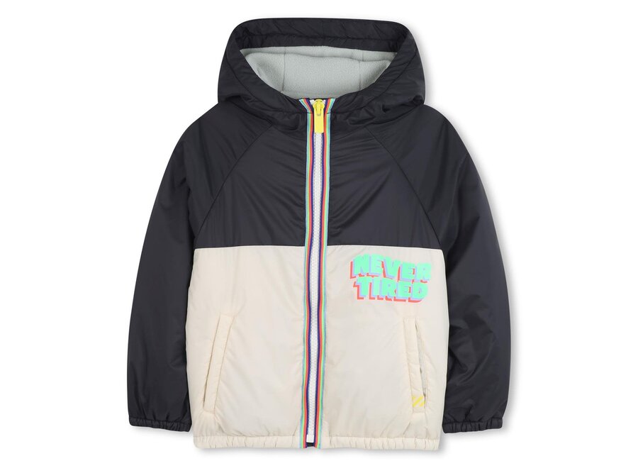 HOODED WINDBREAKER - Grey