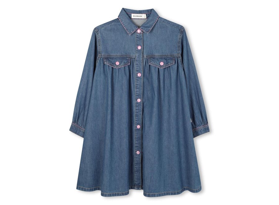 Jurk Denim dress indigo - Blue