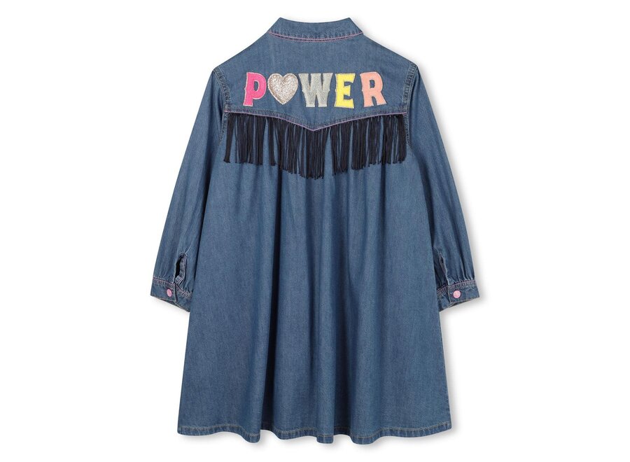 Jurk Denim dress indigo - Blue