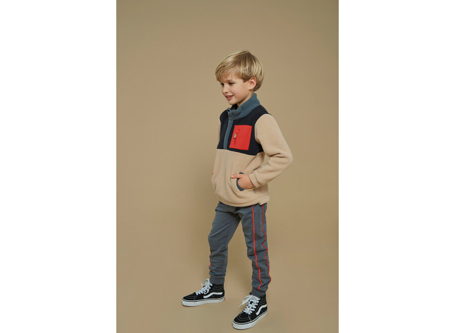 Sweater fleece - Couch Club - zwart