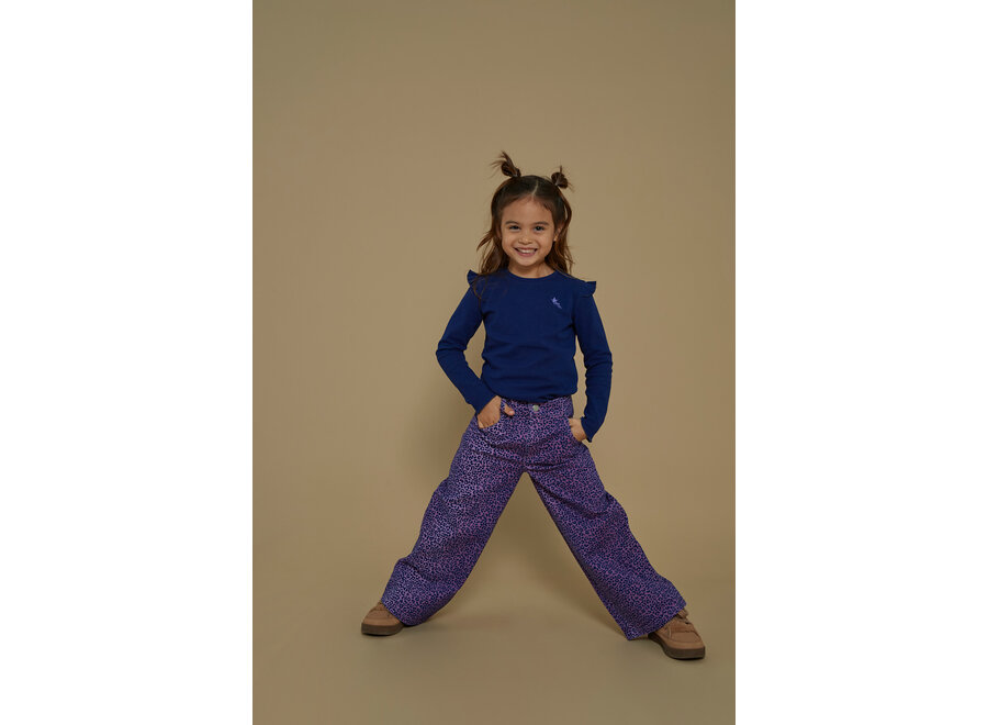 Flared broek AOP - Wild Soul - Lila