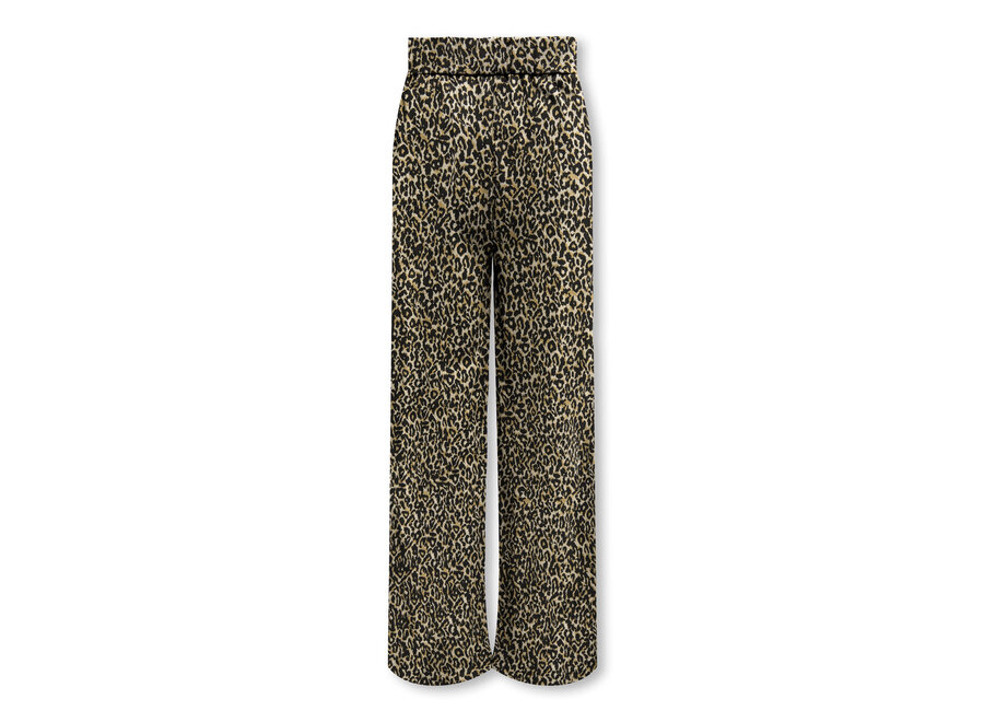 Broek Poptrash life icon wide pant - Black/Leo/Cabern