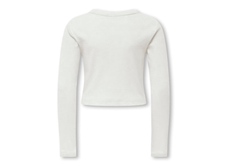 Longsleeve Bina top life - Cloud dancer