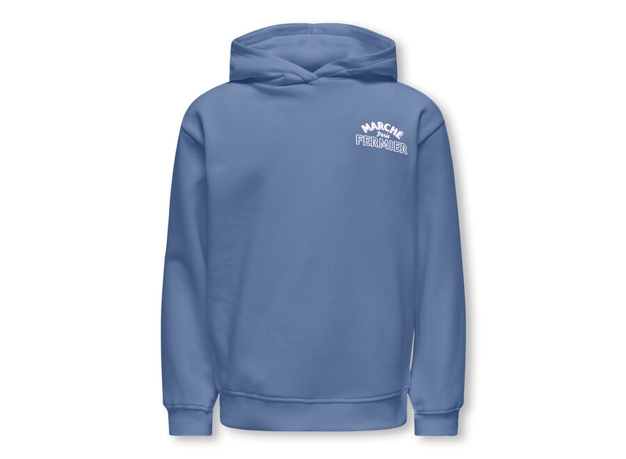 Trui Holly life printed hoodie - Vintage indigo/marche