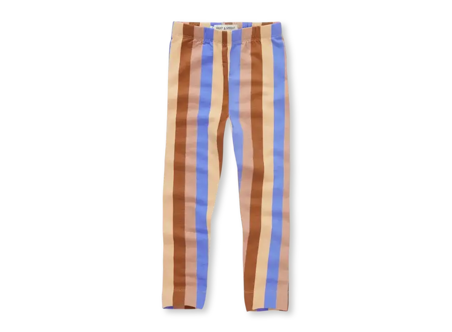 Winter legging multi clr stripe Sand