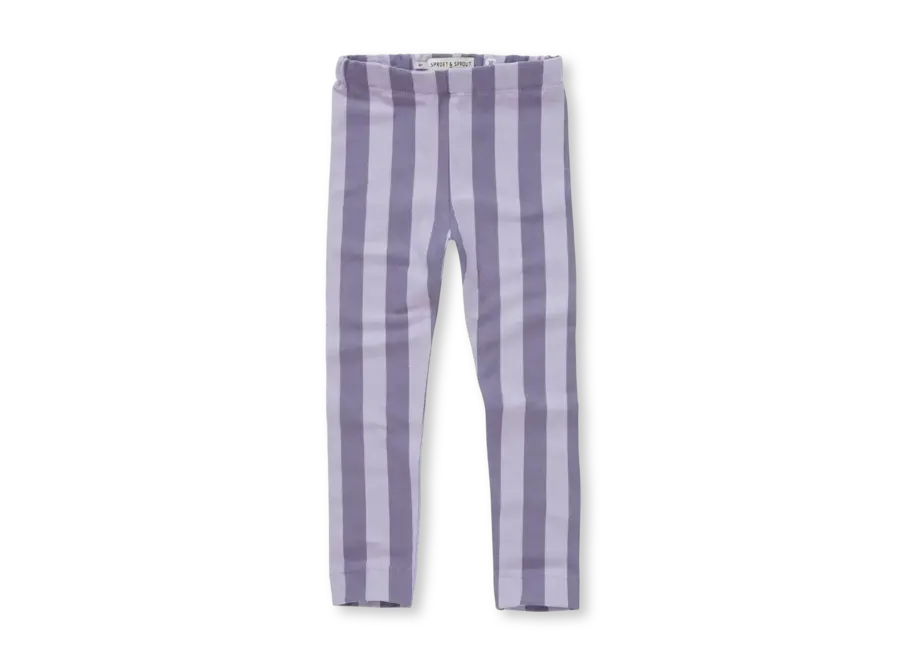 Winter legging purple stripe Lavender