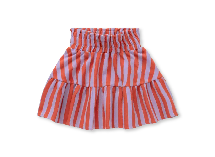 Smock skirt stripe Lavender