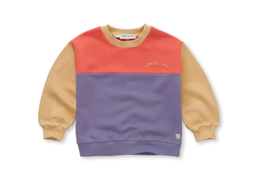 Sweatshirt colourblock - Grenadine